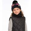 imageCC Kids Sequin Fur Pom Beanie for Boys Girls  Comfortable Soft Warm Children Youth Knit Skully Hat with Faux Fur PomMulti Star 4
