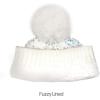 imageCC Kids Sequin Fur Pom Beanie for Boys Girls  Comfortable Soft Warm Children Youth Knit Skully Hat with Faux Fur PomWhite