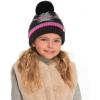 imageCC Kids Southwest Pattern Fur Pom Beanie for Boys Girls  Comfortable Soft Warm Children Youth Knit Skully Hat with Faux PomBlack Multi