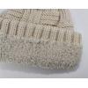 imageCC Knit Beanie Hat  Fuzzy Fleece Lined Warm Winter Hat for Women Soft Stretchy Slouchy Knit Cap Cold Weather BeanieBeige