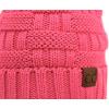 imageCC Knit Beanie Hat  Fuzzy Fleece Lined Warm Winter Hat for Women Soft Stretchy Slouchy Knit Cap Cold Weather BeanieCandy Pink