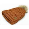 imageCC Knit Beanie Hat  Fuzzy Fleece Lined Warm Winter Hat for Women Soft Stretchy Slouchy Knit Cap Cold Weather BeanieClay