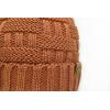 imageCC Knit Beanie Hat  Fuzzy Fleece Lined Warm Winter Hat for Women Soft Stretchy Slouchy Knit Cap Cold Weather BeanieClay