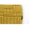 imageCC Knit Beanie Hat  Fuzzy Fleece Lined Warm Winter Hat for Women Soft Stretchy Slouchy Knit Cap Cold Weather BeanieHoney Mustard