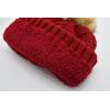 imageCC Knit Beanie Hat  Fuzzy Fleece Lined Warm Winter Hat for Women Soft Stretchy Slouchy Knit Cap Cold Weather BeanieRed