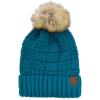imageCC Knit Beanie Hat  Fuzzy Fleece Lined Warm Winter Hat for Women Soft Stretchy Slouchy Knit Cap Cold Weather BeanieTeal Blue