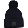 imageCC Knit Beanie with 2 Detachable Matching and Natural Poms  Soft Cuffed Winter Hat Warm Stretchy Skull CapBlack