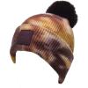 imageCC Knit Beanie with 2 Detachable Matching and Natural Poms  Soft Cuffed Winter Hat Warm Stretchy Skull CapTie Dye Antique Moss  Wild Ginger