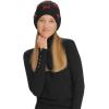 imageCC Knit Mini Velvet Bow Cuff Beanie for WomenBlackBurgundy