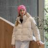 imageCC Knit Mini Velvet Bow Cuff Beanie for WomenPink