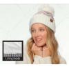 imageCC Multi Blend Pom Soft Fuzzy Lined Thick Knit Cuff Beanie HatAztec Light Melange Gray
