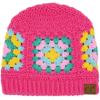 imageCC Multi Color Crochet Beanie ampamp Headwrap for Women Unisex  Stretchable Soft Warm Knit Winter Skully HatFuchsia
