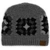 imageCC Multi Color Crochet Beanie ampamp Headwrap for Women Unisex  Stretchable Soft Warm Knit Winter Skully HatGrey