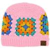 imageCC Multi Color Crochet Beanie ampamp Headwrap for Women Unisex  Stretchable Soft Warm Knit Winter Skully HatPale Pink
