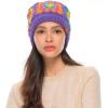 imageCC Multi Color Crochet Beanie ampamp Headwrap for Women Unisex  Stretchable Soft Warm Knit Winter Skully HatPurple