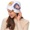 imageCC Multi Color Crochet Beanie ampamp Headwrap for Women Unisex  Stretchable Soft Warm Knit Winter Skully HatWhite