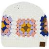 imageCC Multi Color Crochet Beanie ampamp Headwrap for Women Unisex  Stretchable Soft Warm Knit Winter Skully HatWhite
