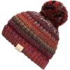 imageCC Multi Color Knit Children Beanie Skull Kids Hat with PomRust Multi