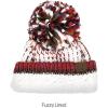 imageCC Multi Color Yarn Pom Beanie for Women Unisex  Acrylic Stretchable Soft Warm Knit Winter Skully Hat with Yarn PomRust Mix