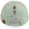 imageCC Pony Cap for WomenDistressed Semi Side Mesh Lt Sage