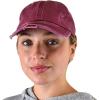 imageCC Ponycap Criss Cross Messy Bun Side Button for Mask Adjustable Baseball CapBerry