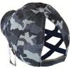 imageCC Ponycap Criss Cross Messy Bun Side Button for Mask Adjustable Baseball CapBlue Camo