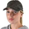 imageCC Ponycap Criss Cross Messy Bun Side Button for Mask Adjustable Baseball CapDark Olive