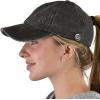 imageCC Ponycap Criss Cross Messy Bun Side Button for Mask Adjustable Baseball CapDark Olive