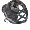 imageCC Ponycap Criss Cross Messy Bun Side Button for Mask Adjustable Baseball CapGray Camo