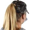 imageCC Ponycap Criss Cross Messy Bun Side Button for Mask Adjustable Baseball CapGray Camo