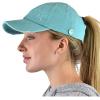 imageCC Ponycap Criss Cross Messy Bun Side Button for Mask Adjustable Baseball CapMint
