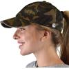 imageCC Ponycap Criss Cross Messy Bun Side Button for Mask Adjustable Baseball CapOlive Camo