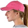 imageCC Ponycap Criss Cross Messy Bun Side Button for Mask Adjustable Baseball CapPink