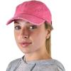 imageCC Ponycap Criss Cross Messy Bun Side Button for Mask Adjustable Baseball CapPink