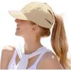 imageCC Ponycap Messy High Bun Ponytail Adjustable Trucker Baseball Cap HatBeige