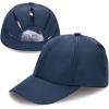 imageCC Ponycap Messy High Bun Ponytail Adjustable Trucker Baseball Cap HatNavy