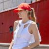 imageCC Ponycap Messy High Bun Ponytail Adjustable Trucker Baseball Cap HatRed