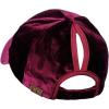 imageCC Ponycap Messy High Bun Ponytail Soft Velvet Adjustable Baseball Cap HatBurgundy