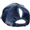 imageCC Ponycap Messy High Bun Ponytail Soft Velvet Adjustable Baseball Cap HatDenim