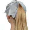 imageCC Ponycap Messy High Bun Ponytail Soft Velvet Adjustable Baseball Cap HatLight Gray