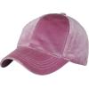 imageCC Ponycap Messy High Bun Ponytail Soft Velvet Adjustable Baseball Cap HatRose