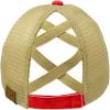 imageCC Ponytail Criss Cross Messy Buns Ponycaps Baseball Cap Dad Trucker Mesh Hat Distressed Red