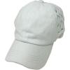 imageCC Ponytail Criss Cross Messy Buns Ponycaps Baseball Cap Dad Trucker Mesh Hat Solid Basket Weave White