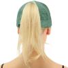 imageCC Ponytail Messy Buns Trucker Ponycaps Plain Glitter Mint Size One Size
