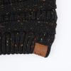 imageCC Ribbed Confetti Knit Beanie Tail Hat for Adult MB33Black