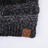 imageCC Ribbed Confetti Knit Beanie Tail Hat for Adult MB33Black Ombre