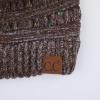 imageCC Ribbed Confetti Knit Beanie Tail Hat for Adult MB33Brown Ombre