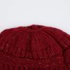 imageCC Ribbed Confetti Knit Beanie Tail Hat for Adult MB33Burgundy
