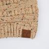 imageCC Ribbed Confetti Knit Beanie Tail Hat for Adult MB33Latte