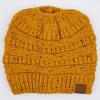imageCC Ribbed Confetti Knit Beanie Tail Hat for Adult MB33Mustard